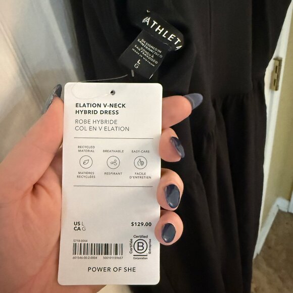 Athleta Elation V-Neck Hybrid Dress - Picture 5 of 5